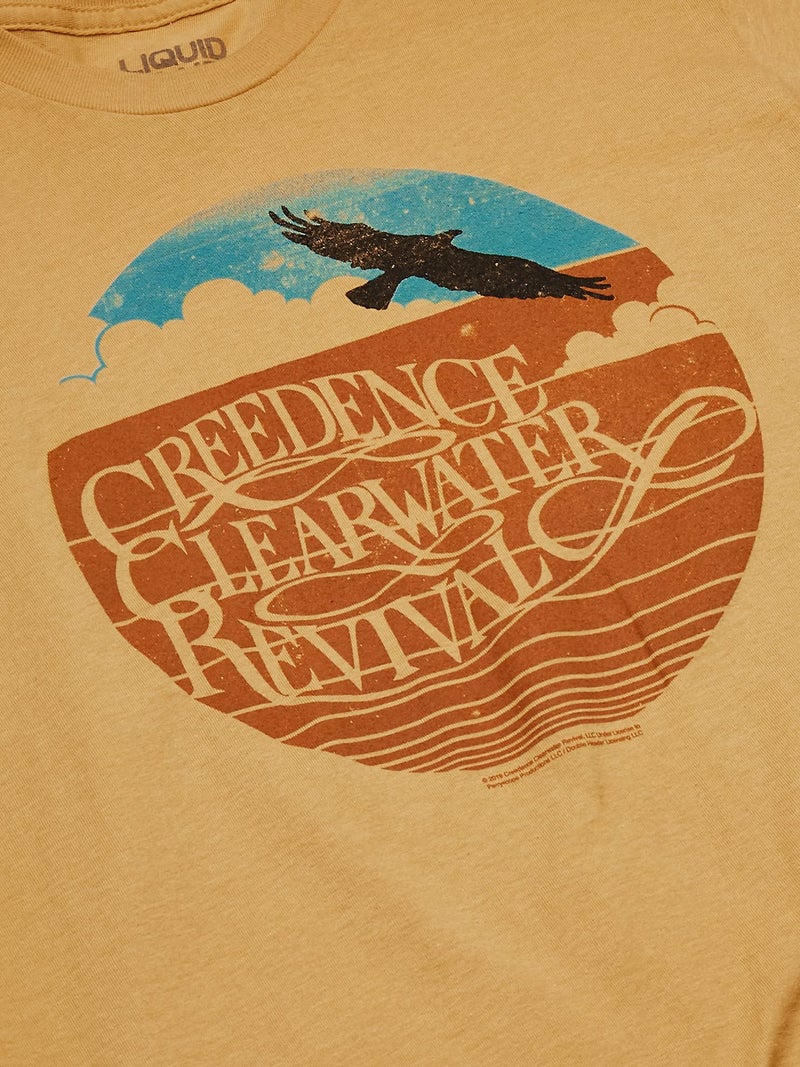 Liquid Blue unisex adult Creedence Clearwater Revival Green River T-shirt T Shirt, Mustard, X-Large US - Image 2